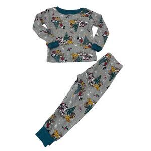 Disney Mickey Mouse Christmas Holiday Toddler Pajama Set ~ 3T
